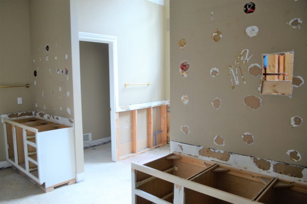 Home improvement and renovation of bathroom