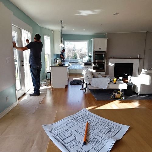 Ilustración de una reforma integral planificada con éxito.